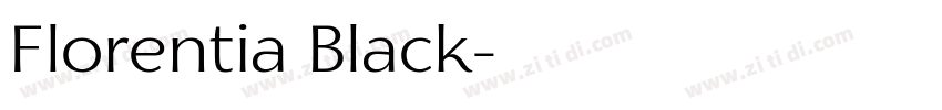 Florentia Black字体转换